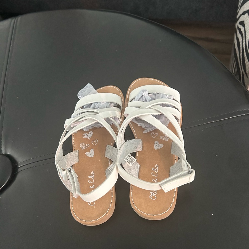 Cat & Jack White Strappy Sandals for Casual Wear